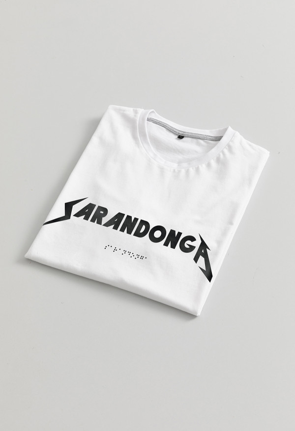 Camiseta Sarandonga braille unisex