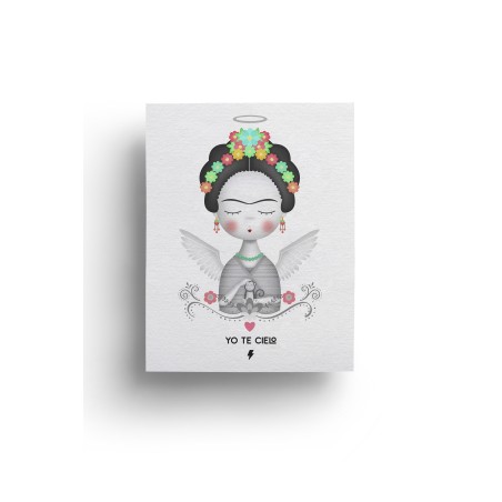 Lámina Frida BN