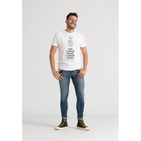 Camiseta Corazón contento unisex