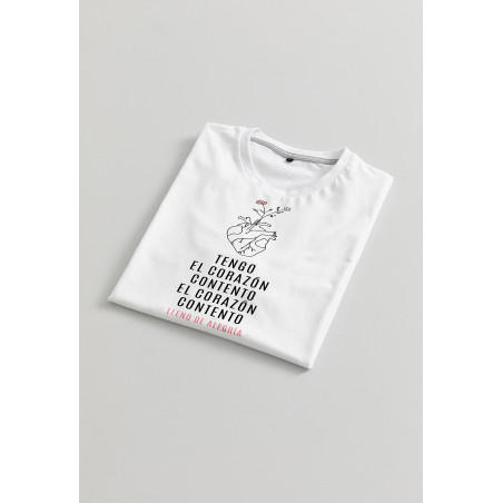 Camiseta Corazón contento unisex