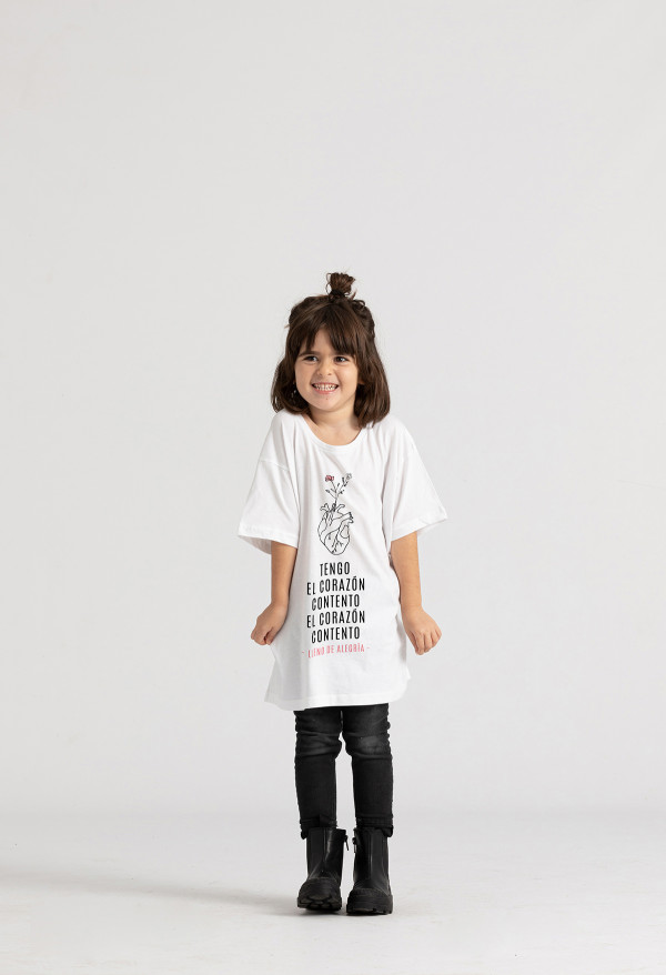 Camiseta Corazón contento infantil