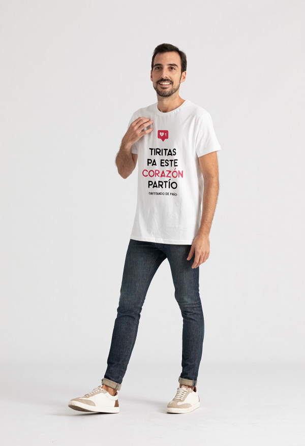 Camiseta Corazón partío unisex