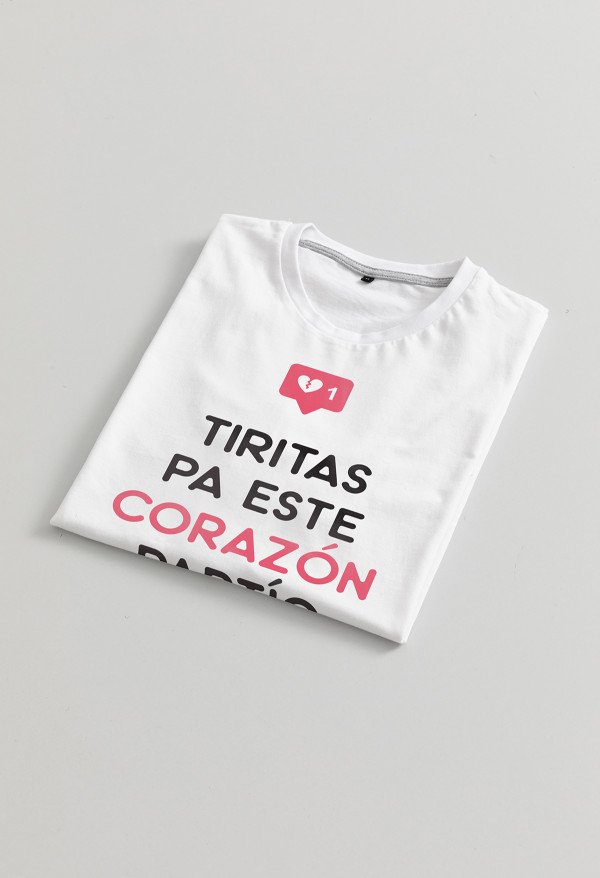 Camiseta Corazón partío unisex