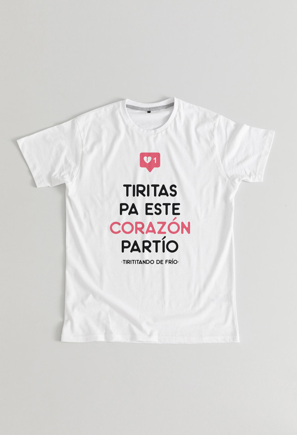 Camiseta Corazón partío unisex