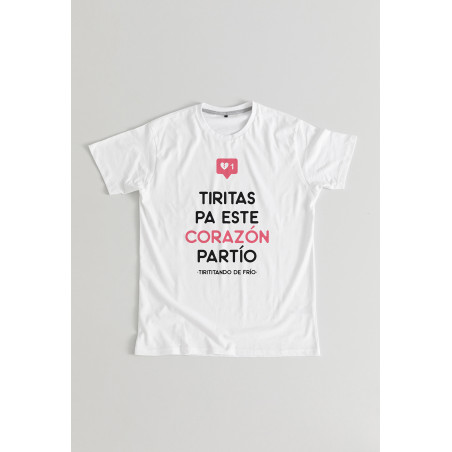Camiseta Corazón partío unisex