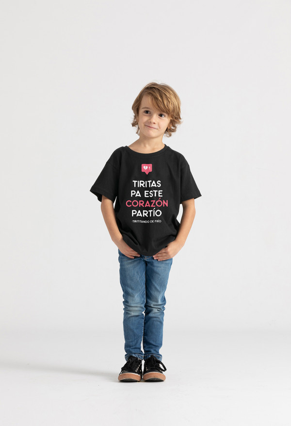 Camiseta Corazón partío infantil