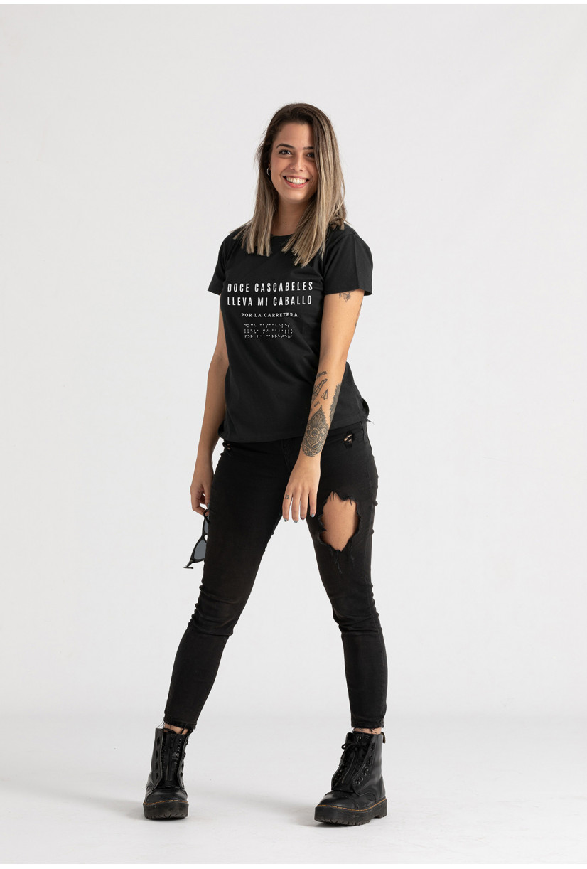Camiseta Cascabeles braille...