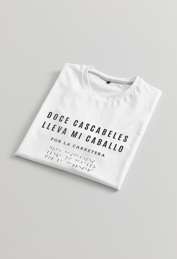 Camiseta Cascabeles braille infantil
