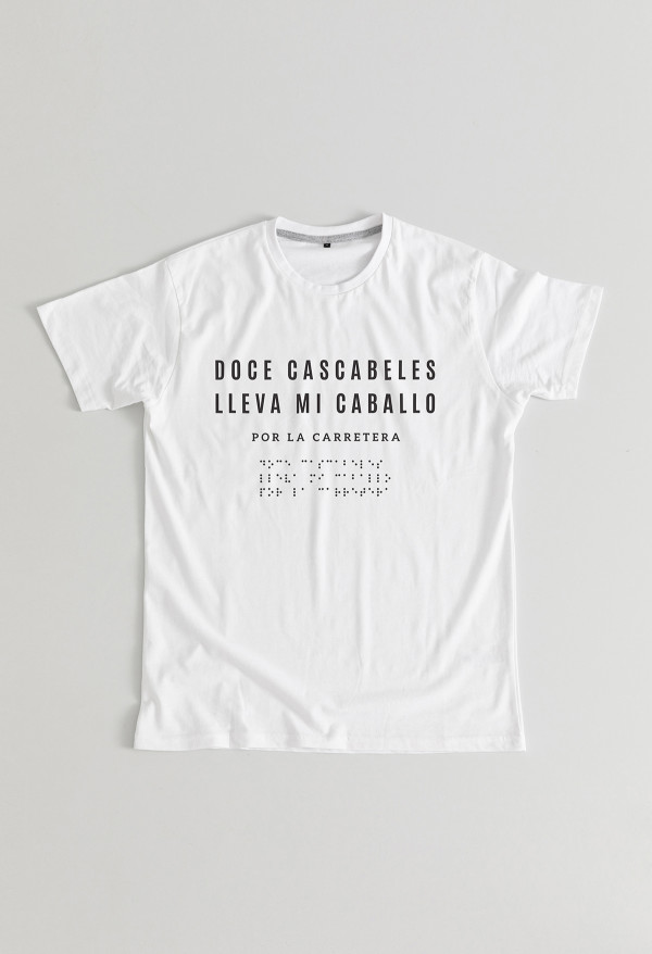 Camiseta Cascabeles braille infantil