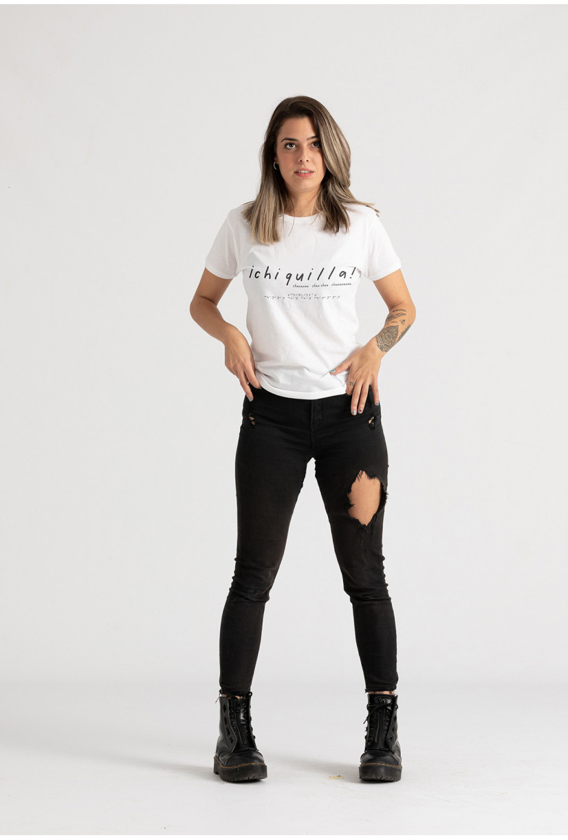 Camiseta Chiquilla braille...