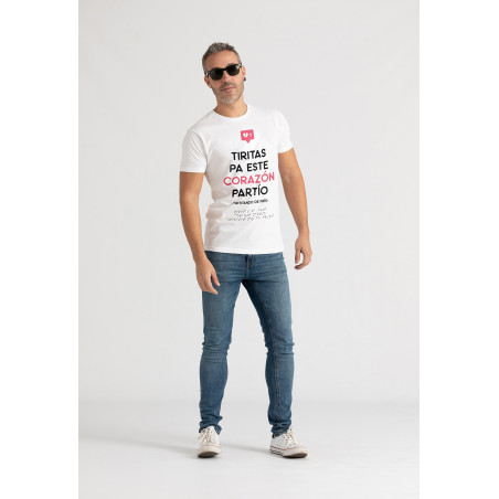 Camiseta Corazón partío braille unisex