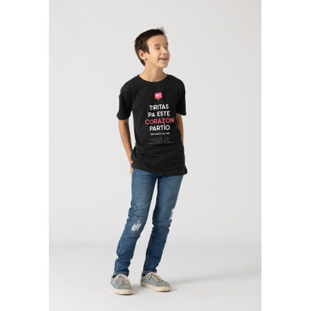 Camiseta Corazón partío braille infantil