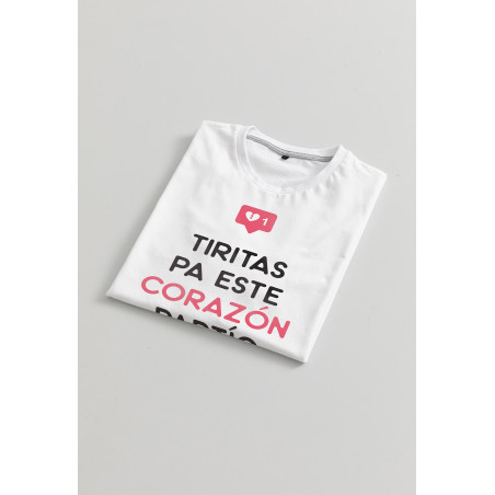 Camiseta Corazón partío braille infantil