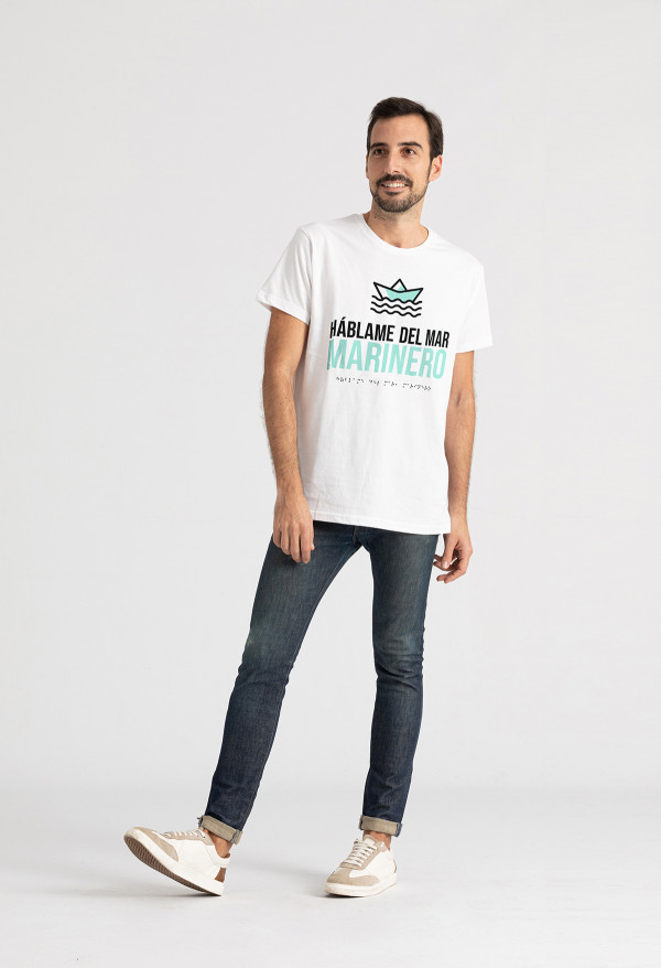 Camiseta Marinero braille unisex