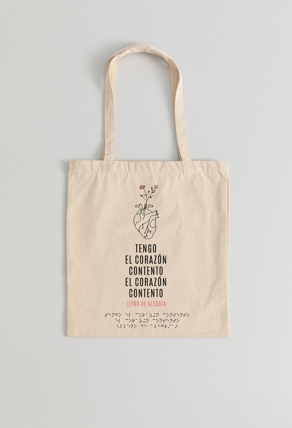Bolso Braille Corazón contento