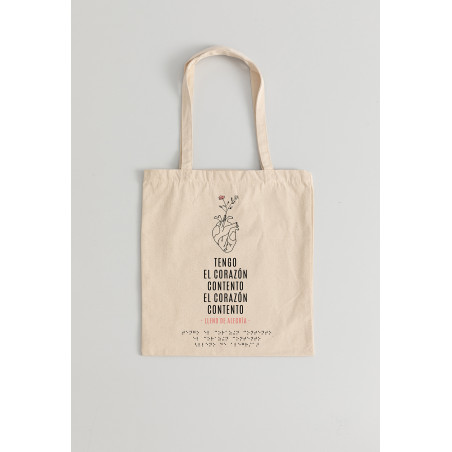 Bolso Braille Corazón contento