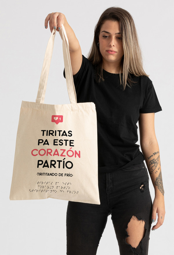 Bolso Braille Corazón partío