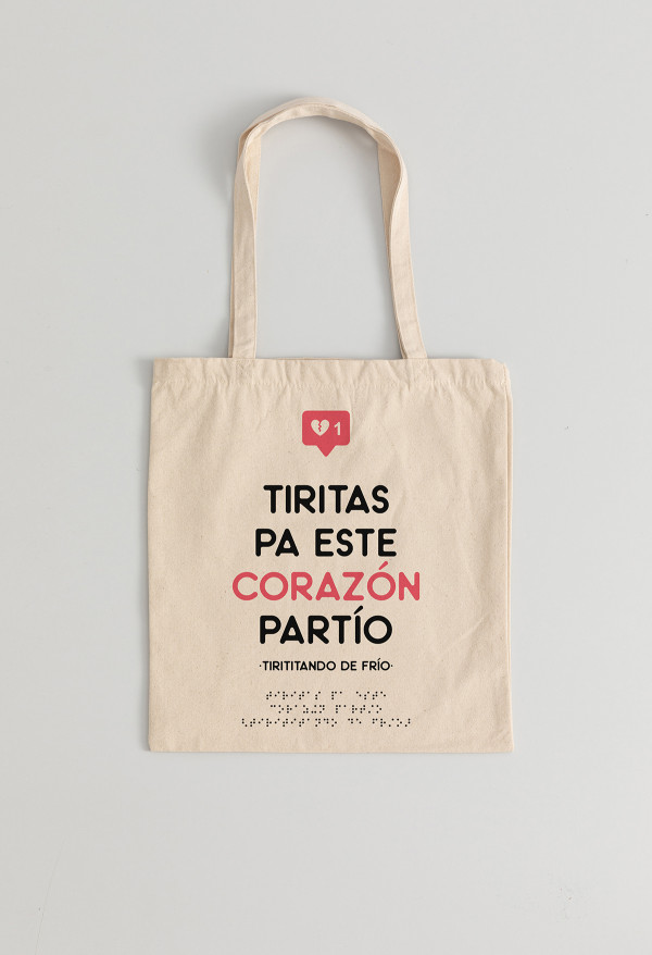 Bolso Braille Corazón partío