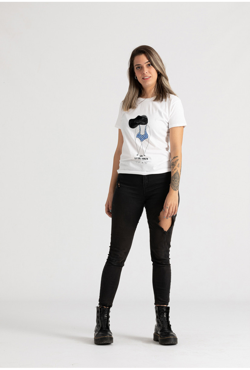 Camiseta Bonita Braille Chica