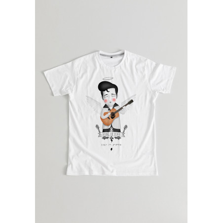 Camiseta Elvis angel BN Braille Chica
