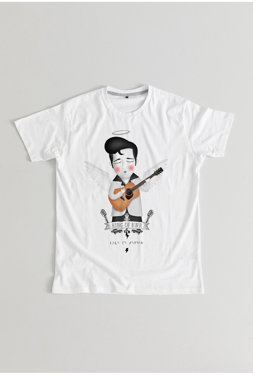 Camiseta Elvis angel BN...