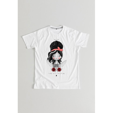 Camiseta Amy angel BN Braille Chica