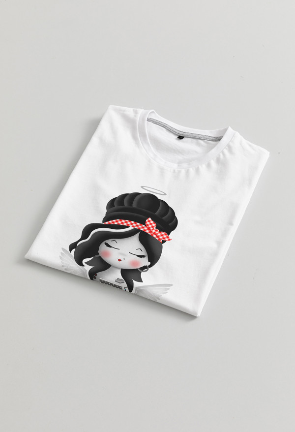 Camiseta Amy angel BN Braille Chica