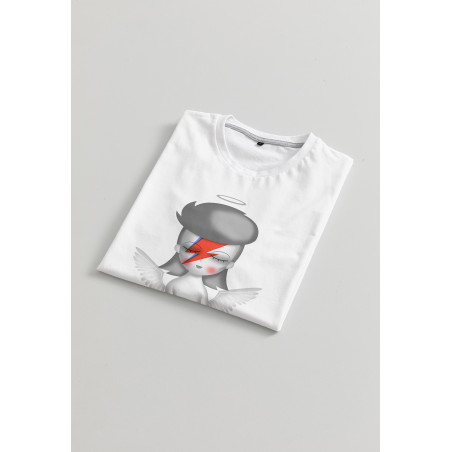 Camiseta Bowie angel BN Braille Chica