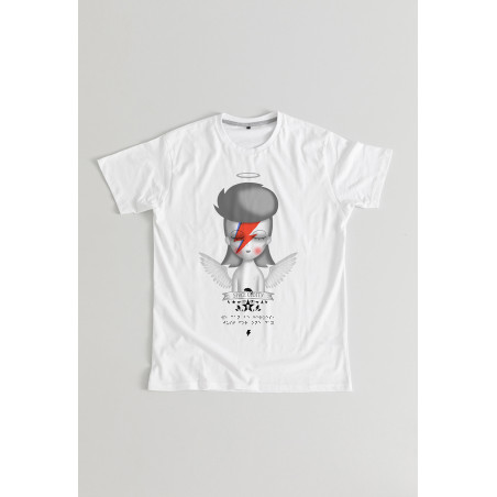 Camiseta Bowie angel BN Braille Unisex