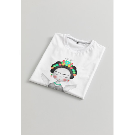 Camiseta Frida angel BN Braille Chica