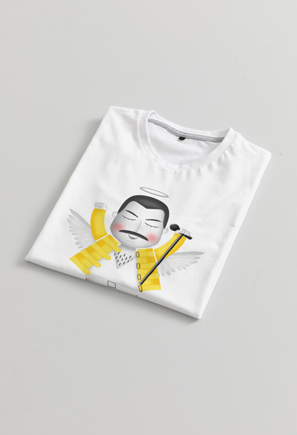 Camiseta Freddie angel BN Braille Chica