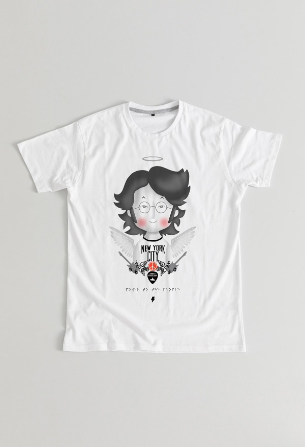 Camiseta John angel BN Braille Chica