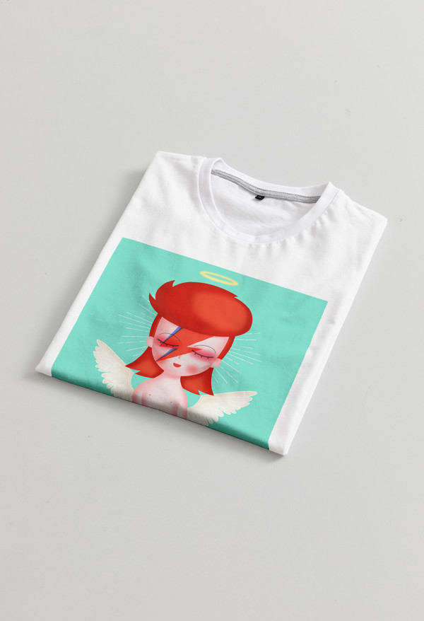 Camiseta Bowie angel infantil