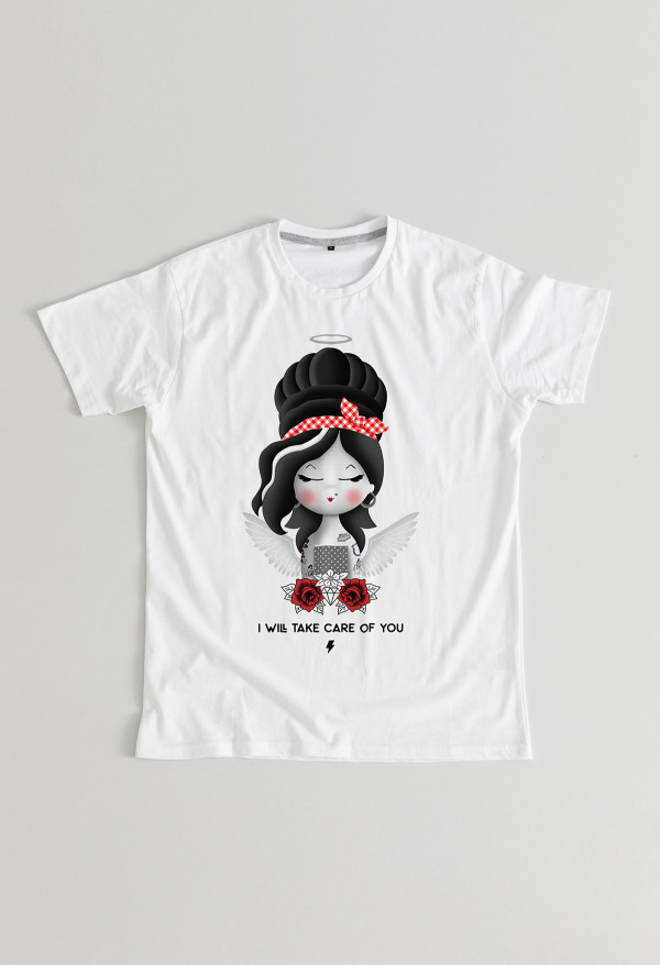Camiseta Amy BN angel Chica