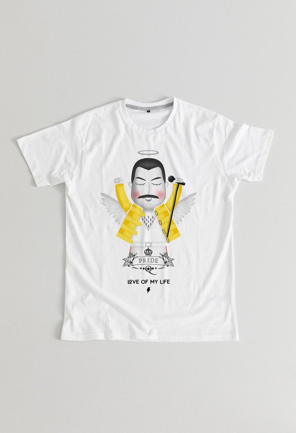 Camiseta Freddie angel BN Unisex