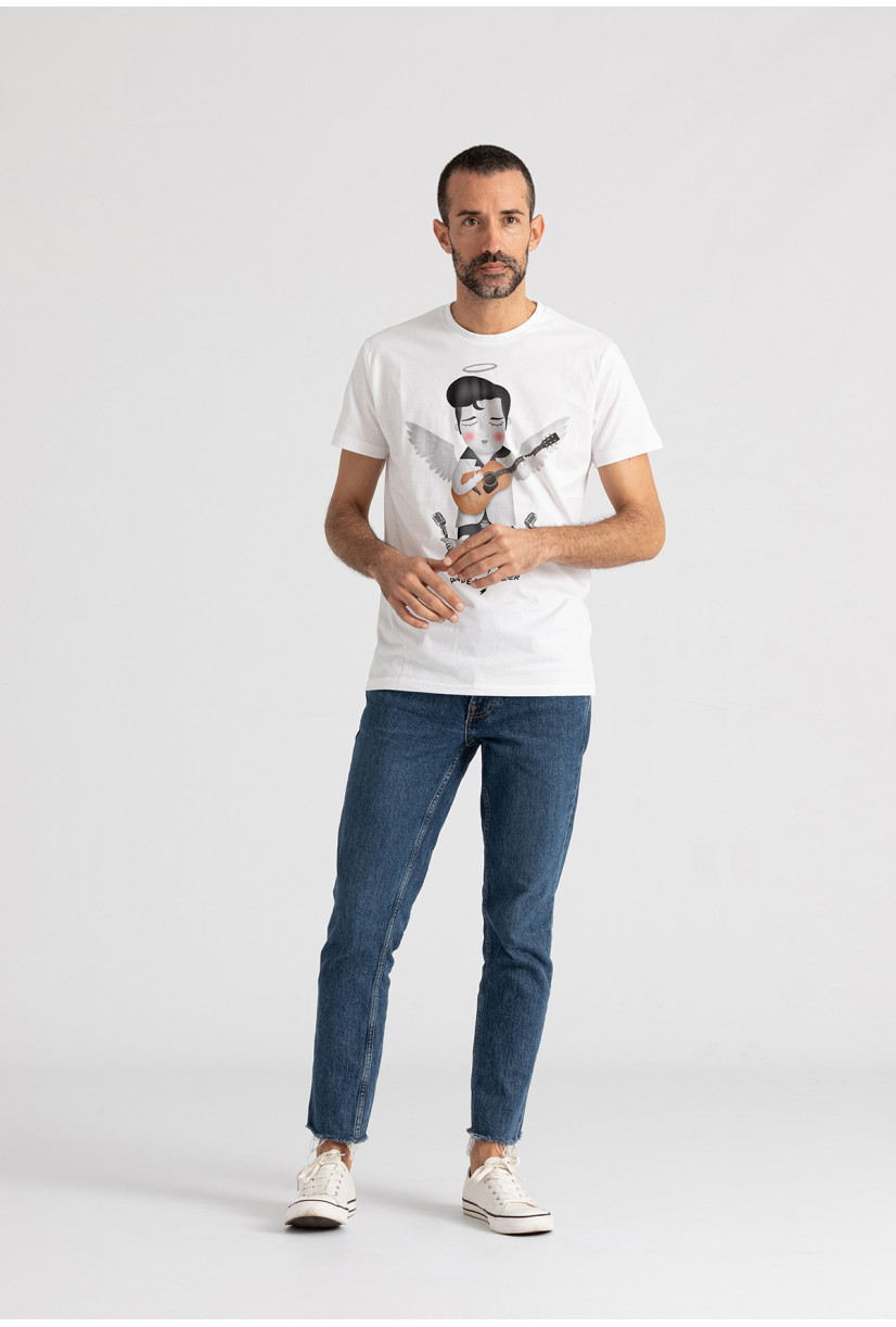 Camiseta Elvis angel BN Unisex