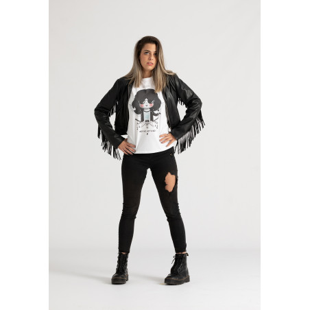 Camiseta Joey angel BN chica