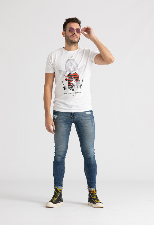 Camiseta Kurt angel BN Unisex