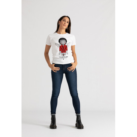 Camiseta Michael angel BN Chica