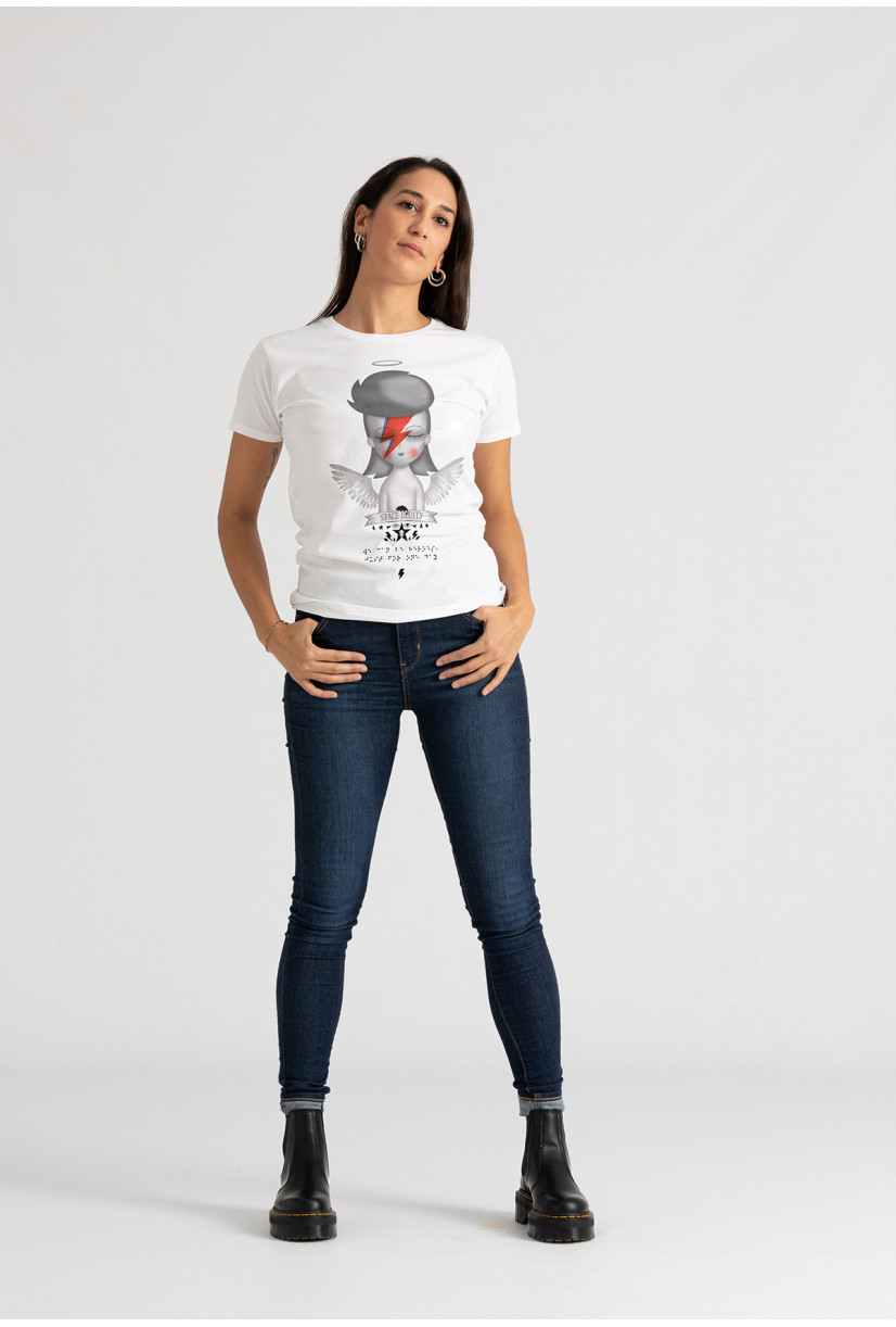 Camiseta Bowie angel BN...