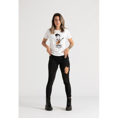 Camiseta Elvis angel BN Braille Chica