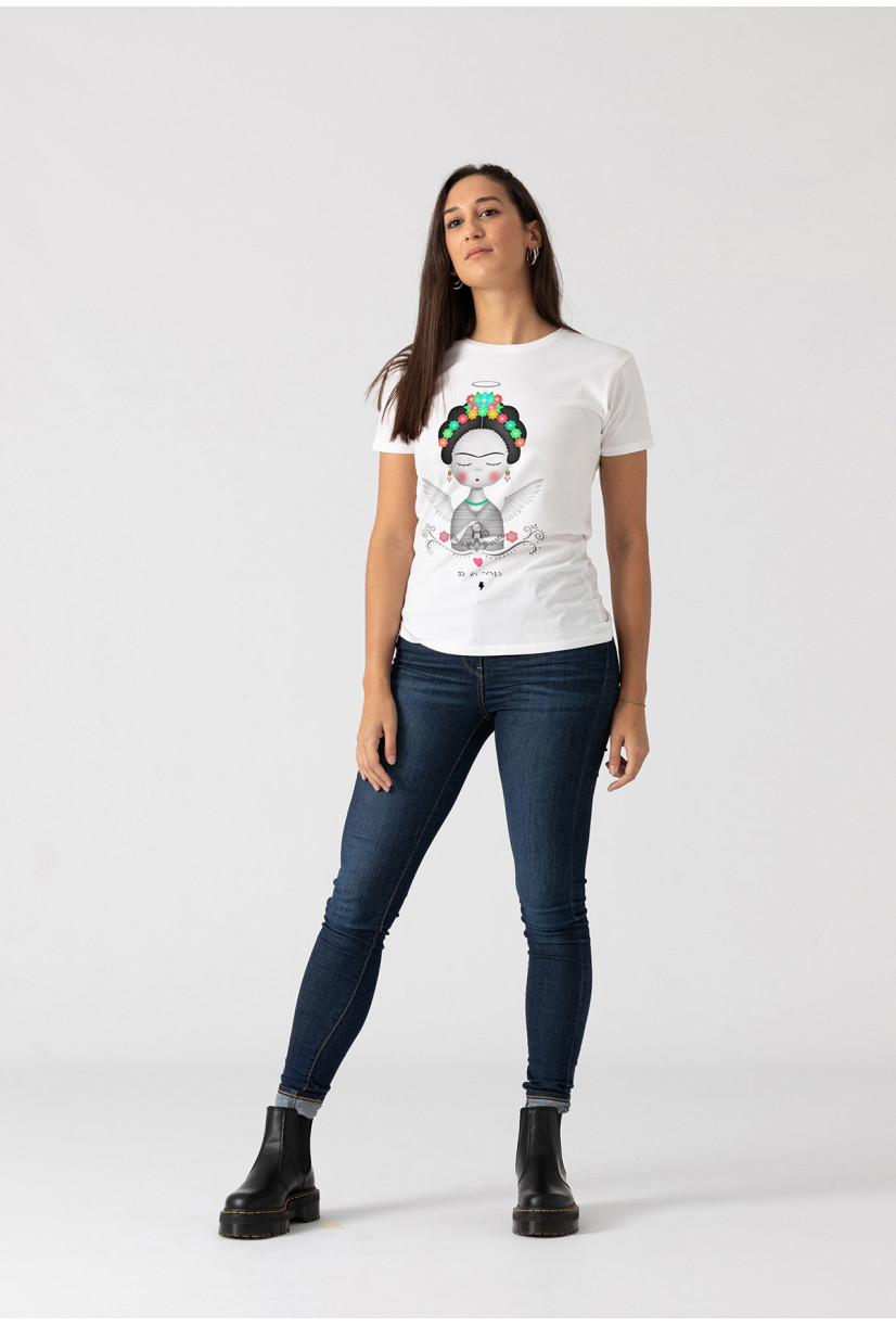 Camiseta Frida angel BN...