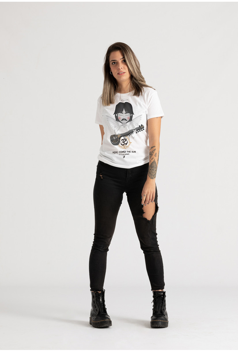Camiseta George angel BN Chica